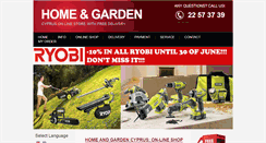 Desktop Screenshot of homegardencyprus.com